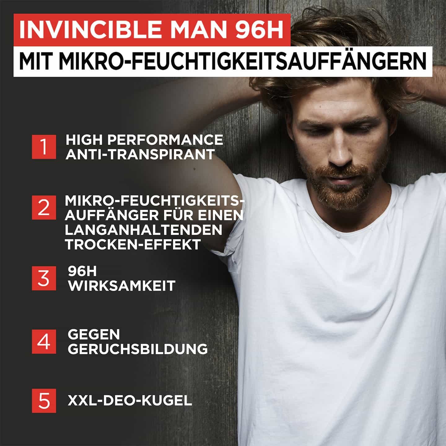 Hydra Energy Vorteile des Invincible Man Deo Roll-on